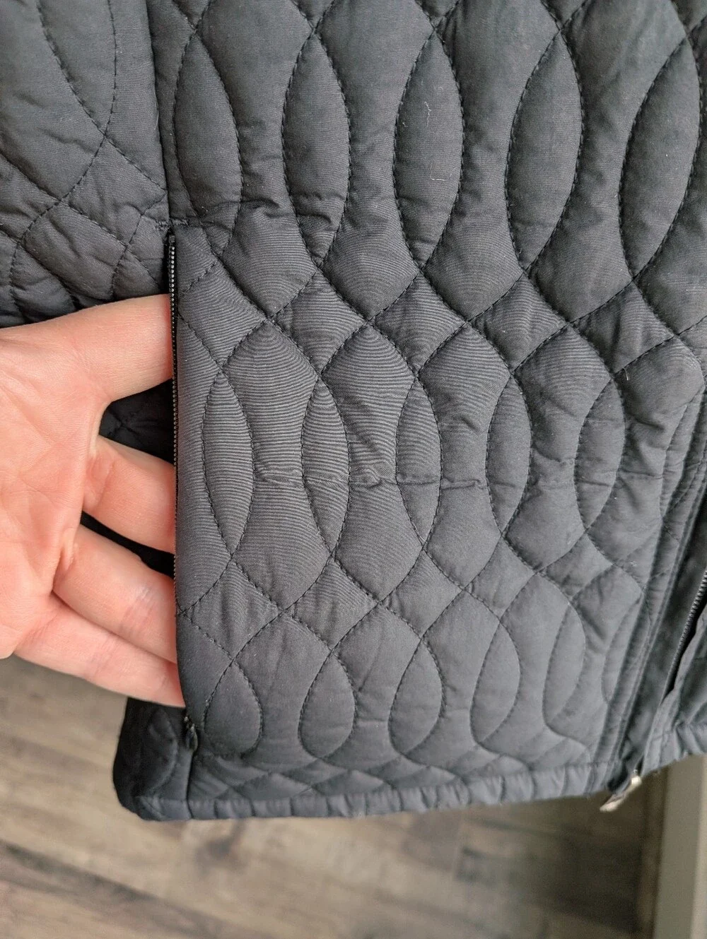 Royal Robbins Black Full Zip Quilted Traveling Vest Packable Gilet Size M